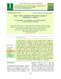 Impact of foliar application of potassium on quality of Pomegranate cv. Bhagwa