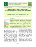 Studies on the pattern of changes in fruiting behaviour of ber (Ziziphus mauritiana Lamk.) fruits during growth and development
