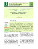 Genetic variability of lentil (Lens culinaris M.) genotypes in acidic soil of Manipur