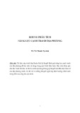 Khung phân tích năng lực cạnh tranh địa phương