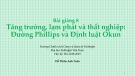 Bài giảng Bài 8: Tăng trưởng, lạm phát và thất nghiệp: Đường Phillips và định luật Okun