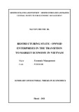 Summary of Doctoral thesis in Economics: Restructuring state - owned enterprises in the transition to market economy in Vietnam