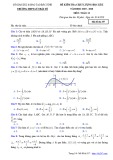 Đề thi học kì 2 môn Toán lớp 12 năm 2019-2020 – Trường THPT Lý Thái Tổ