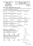 Đề thi học kì 2 môn Toán lớp 8 năm 2019-2020 có đáp án - Sở GD&ĐT Quảng Nam