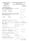 Đề thi học kì 2 môn Toán lớp 11 năm 2019-2020 có đáp án – Sở GD&ĐT Quảng Nam