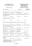 Đề thi học kì 2 môn Toán lớp 12 năm 2019-2020 – Trường THPT Ngô Gia Tự