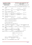 Đề thi học kì 2 môn Toán lớp 12 năm 2019-2020 – Trường THPT chuyên Lê Hồng Phong