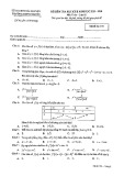 Đề thi học kì 2 môn Toán lớp 12 năm 2019-2020 – Sở GD& ĐT Thái Nguyên