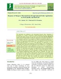 Response of mango to micronutrients through soil and foliar applications on fruit quality and shelf life