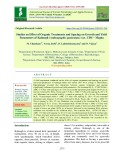 Studies on effect of organic treatments and spacing on growth and yield parameters of Kalmegh (Andrographis paniculata) var. CIM – Megha