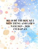 Bộ 18 đề ôn thi học kì 2 môn Tiếng Anh lớp 9 năm 2019-2020 có đáp án