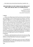 Biện pháp nâng cao chất lượng dạy học môn Lịch sử Đảng Cộng sản Việt Nam ở các trường đại học