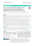 The rat model of COPD skeletal muscle dysfunction induced by progressive cigarette smoke exposure: A pilot study