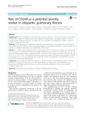 Role of CD248 as a potential severity marker in idiopathic pulmonary fibrosis