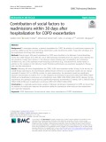 Contribution of social factors to readmissions within 30 days after hospitalization for COPD exacerbation