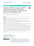 Changes in REVEAL risk score in patients with pulmonary arterial hypertension treated with macitentan in clinical practice: Results from the PRACMA study