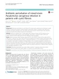 Antibiotic perturbation of mixed-strain Pseudomonas aeruginosa infection in patients with cystic fibrosis