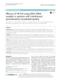 Efficacy of TB-PCR using EBUS-TBNA samples in patients with intrathoracic granulomatous lymphadenopathy
