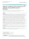 Epigenetic modifying enzyme expression in asthmatic airway epithelial cells and fibroblasts
