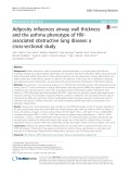 Adiposity influences airway wall thickness and the asthma phenotype of HIVassociated obstructive lung disease: A cross-sectional study