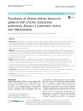 Prevalence of chronic kidney disease in patients with chronic obstructive pulmonary disease: A systematic review and meta-analysis