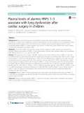 Plasma levels of alarmin HNPs 1–3 associate with lung dysfunction after cardiac surgery in children