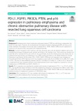 PD-L1, FGFR1, PIK3CA, PTEN, and p16 expression in pulmonary emphysema and chronic obstructive pulmonary disease with resected lung squamous cell carcinoma