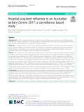Hospital-acquired influenza in an Australian tertiary Centre 2017: A surveillance based study