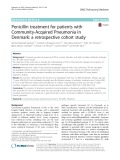 Penicillin treatment for patients with Community-Acquired Pneumonia in Denmark: A retrospective cohort study