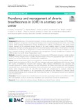 Prevalence and management of chronic breathlessness in COPD in a tertiary care center