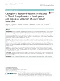 Cathepsin-S degraded decorin are elevated in fibrotic lung disorders – development and biological validation of a new serum biomarker
