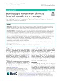 Bronchoscopic management of solitary bronchial myelolipoma: A case report