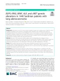 EGFR, KRAS, BRAF, ALK, and cMET genetic alterations in 1440 Sardinian patients with lung adenocarcinoma