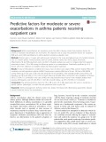Predictive factors for moderate or severe exacerbations in asthma patients receiving outpatient care