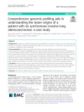 Comprehensive genomic profiling aids in understanding the lesion origins of a patient with six synchronous invasive lung adenocarcinomas: A case study