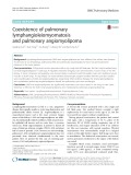 Coexistence of pulmonary lymphangioleiomyomatosis and pulmonary angiomyolipoma