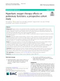 Hyperbaric oxygen therapy effects on pulmonary functions: A prospective cohort study