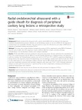 Radial endobronchial ultrasound with a guide sheath for diagnosis of peripheral cavitary lung lesions: A retrospective study