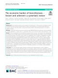 The economic burden of bronchiectasis – known and unknown: A systematic review