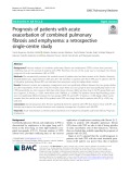Prognosis of patients with acute exacerbation of combined pulmonary fibrosis and emphysema: A retrospective single-centre study