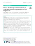 Impact of radiological honeycombing in rheumatoid arthritis-associated interstitial lung disease