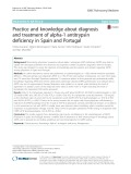 Practice and knowledge about diagnosis and treatment of alpha-1 antitrypsin deficiency in Spain and Portugal