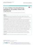A case of allergic bronchopulmonary aspergillosis successfully treated with mepolizumab