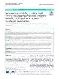 Spontaneous breathing in patients with severe acute respiratory distress syndrome receiving prolonged extracorporeal membrane oxygenation
