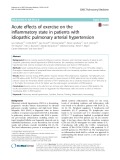Acute effects of exercise on the inflammatory state in patients with idiopathic pulmonary arterial hypertension