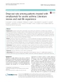 Drop-out rate among patients treated with omalizumab for severe asthma: Literature review and real-life experience