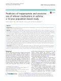 Predictors of inappropriate and excessive use of reliever medications in asthma: A 16-year population-based study