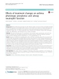 Effects of treatment changes on asthma phenotype prevalence and airway neutrophil function
