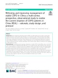 REALizing and improving management of stable COPD in China: A multi-center, prospective, observational study to realize the current situation of COPD patients in China (REAL) – rationale, study design, and protocol