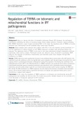 Regulation of TERRA on telomeric and mitochondrial functions in IPF pathogenesis